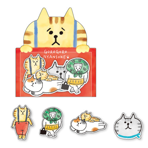 마인드웨이브 조각 점착 메모지 : 고양이 고로고로 냥스케샐러드마켓