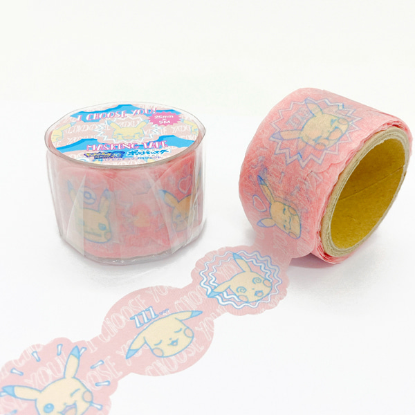 [핑크 라운드] 포켓몬스터 피카츄 다이컷 마스킹테이프 25mm샐러드마켓