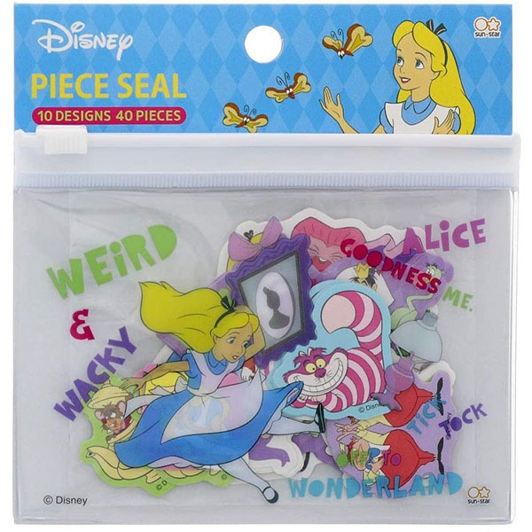 디즈니 클래식 시리즈 조각 스티커 파우치 : 앨리스샐러드마켓