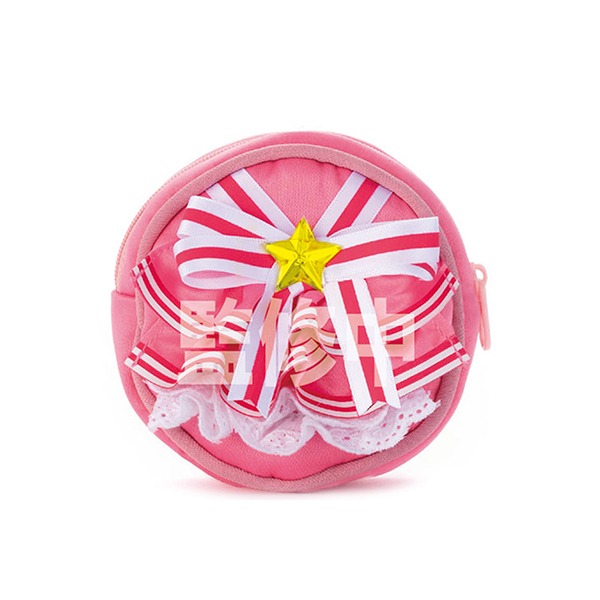 [핑크] 카드캡터 체리 사쿠라 원형 코스튬 미니 파우치 / 카캡사샐러드마켓