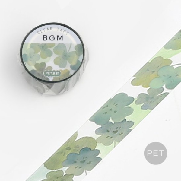 BGM 클리어 투명 데코 테이프 20mm : 네잎클로버샐러드마켓