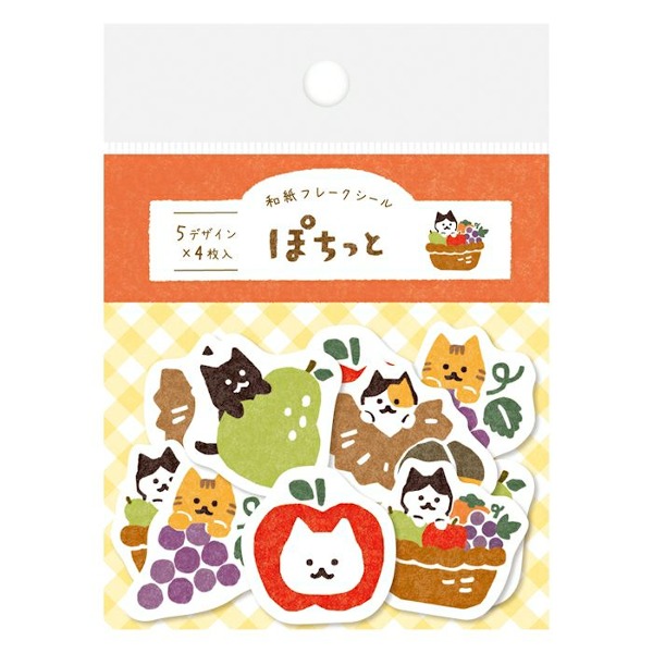 후루카와 포칫토 조각 스티커 : 고양이와 과일샐러드마켓