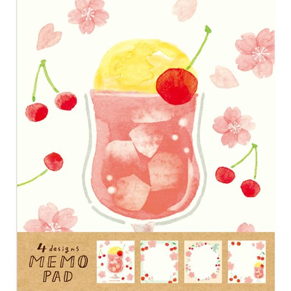후루카와 4디자인 떡메모지 : 체리 크림 소다샐러드마켓