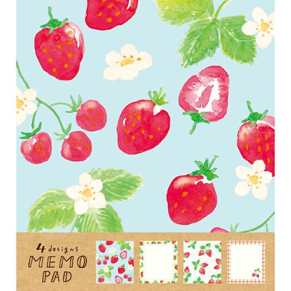 후루카와 4디자인 떡메모지 : 딸기 밭샐러드마켓