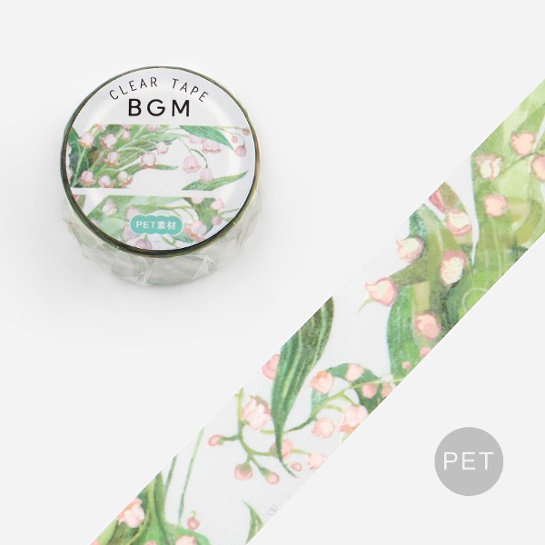 BGM 클리어 테이프 20mm : 꿈의 은방울꽃샐러드마켓