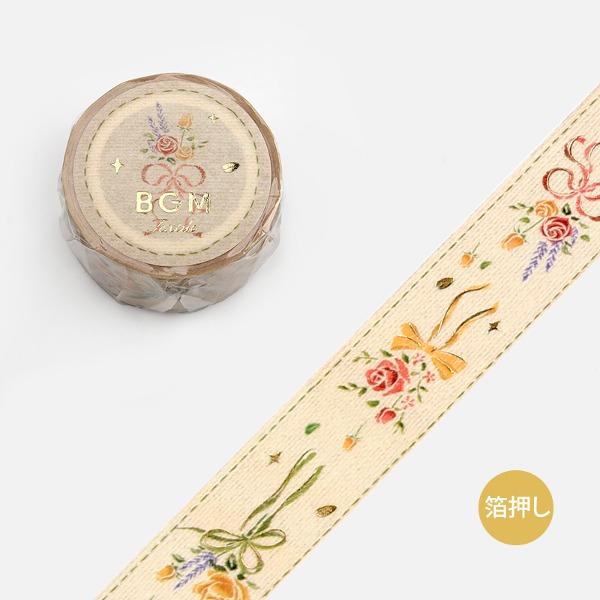 BGM 자수리본 마스킹테이프 20mm : 꽃다발샐러드마켓