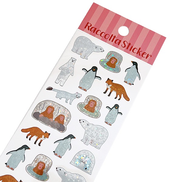 라코루타 홀로그램 스티커 : 겨울 동물샐러드마켓