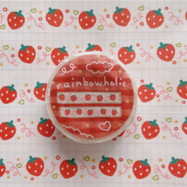 레인보우홀릭 마스킹테이프 15mm : 딸기샐러드마켓