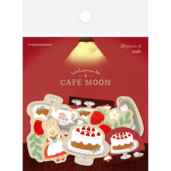 후루카와 카페 MOON 조각 스티커 : 케이크샐러드마켓