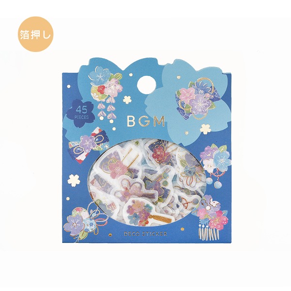 BGM 벚꽃 금박 마스킹 조각 스티커 : 사쿠라 공방 진청샐러드마켓